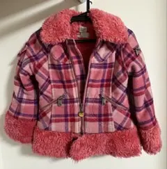 【美品】DIESEL ディーゼル ピンク チェック柄 ジャケット コート