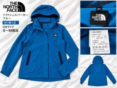 ノースフェイス THE NORTH FACE ソフトシェルパーカー ブルー