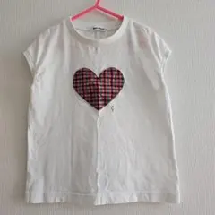 TYY様専用 familiar ハート型チェックTシャツ 130 120