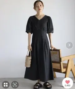 ウエストタックデニムワンピース　ap retro