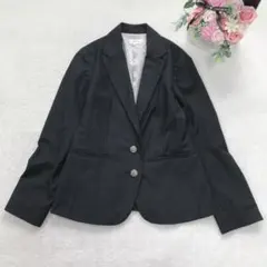 コンフォートベーシック テーラードジャケット レディース アウター シンプル 黒