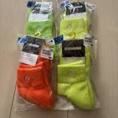 converseコンバース　ミニバス　靴下4足　新品、未開封21-23cm