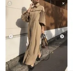 Ameri PLEATSBELTLAYEREDDRESS アメリ　ワンピース
