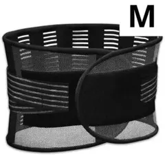 腰用 サポートベルト 腰サポーター 腰楽コルセット 薄型 通気性 男女兼用 M