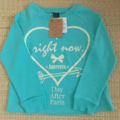 【新品未使用】140cm 女の子 ハート柄トレーナー