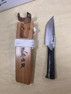 希少 叉鬼山刀 フクロナガサ 3代目西根正剛（西根稔）8寸 狩猟刀 山刀