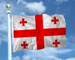 ジョージア 国旗 フラッグ 応援 150cm flag 旗 ラグビー インテリア