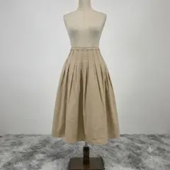 CORDIER ロングフレアスカート ベージュ 柔らか生地のサムネイル