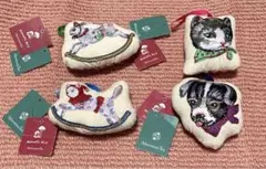 アフタヌーンティー　ナタリーレテ　オーナメント　犬　猫　うさぎ　4点★新品未使用のサムネイル