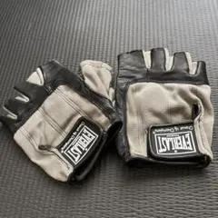 Everlast フィンガーレス トレーニンググローブ レザー×メッシュ 筋トレのサムネイル