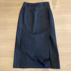 美品✨オーラリー ハードツイストデニムスリットスカート インディゴ 0