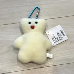 mojojojo　カラビナ付きぬいぐるみポーチ　Cherry on top 白熊