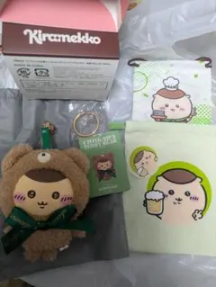 ちいかわ くりまんじゅう kiramekko テディベア マスコット箱あり