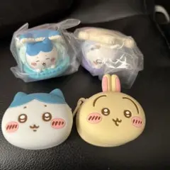 ちいかわきゃらまかろん、ちいかわおかおシリコンポーチ　4個セット