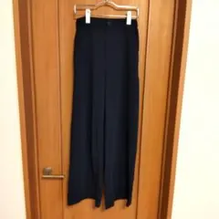 ワイドパンツ ネイビー