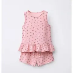 ZARA ベビー 新品 花柄セットアップ 98 ノースリーブ ショートパンツのサムネイル