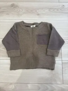 ブラウン ニットトレーナー　ペアマノン