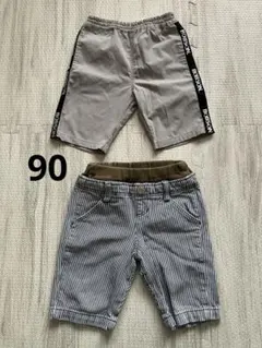 ハーフパンツ半ズボン2点セット　90 ボブソン　男の子　匿名配送のサムネイル