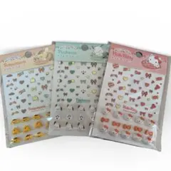 ポムポムプリン＆ぽちゃっこ&キティー　ネイルデコセット