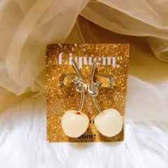 【新品】Liquem チェリー ピアス