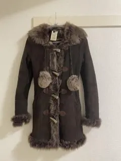 D&G 100%毛皮　ダッフルコート ブラウン ファーのサムネイル