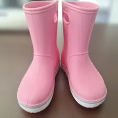crocs キッズ レインブーツ ピンク 19cm