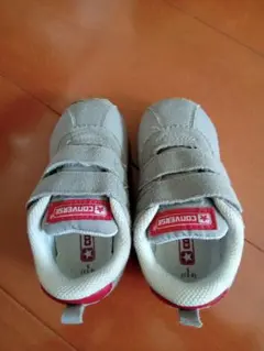 CONVERSE ベビー スニーカー グレー/レッド