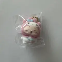 ちいかわ サンリオ シークレットフロッキーマスコットチャーム 古本屋×マイメロ