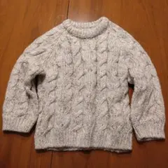ZARA ケーブルニットセーター 2-3才 グレー