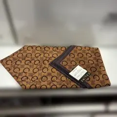 CELINE♡セリーヌ　大判ハンカチ　Cマカダム　シルク混 ハンカチーフ