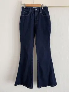 AZUL BY MOUSSY パーフェクトデニムフレア ワンウォッシュ S