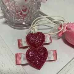 No.39ハンドメイド　リボン　ヘアゴム