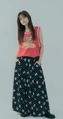 【新品】&エルシー 猫ドットパンツのサムネイル