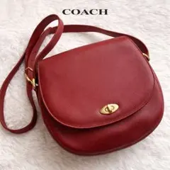 OLD COACH　コーチ　ショルダーバッグ　ターンロック　ゴールド金具　レザー