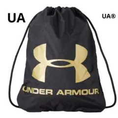 UNDER ARMOUR UA マルチバッグ ナップザック ブラック×ゴールドのサムネイル