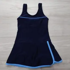 女の子用ワンピース水着 120cm ネイビー　スカート水着