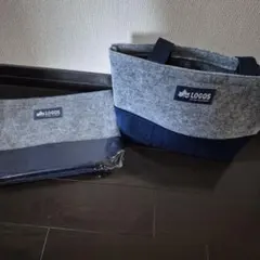 新品⭐ LOGOS ロゴス フェルト トートバッグ 2点セット