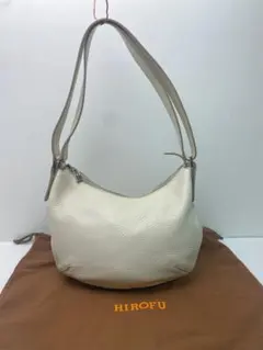 美品 ヒロフ 2way ワンショルダー ハンドバッグ ハーフムーン