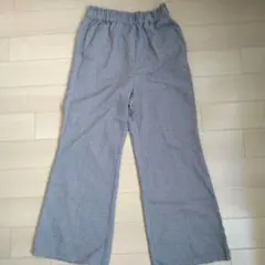 ワイドパンツ グレージュ　フリーサイズ　イーハイフンワールドギャラリー