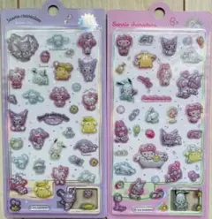 【1セットのみ♡】【海外正規品】サンリオキャラクターズ　3Dシール　２枚セット♡