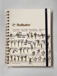 大阪限定 ロルバーン ポケット付きメモL クリーム 音符 楽器 オーケストラ