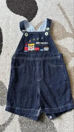 ミキハウス刺繍クマオーバーオール