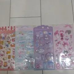 ジュエルマシュマロステッカーサンリオ 4シートセット