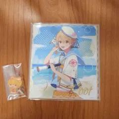 るぅとくんミニ色紙アクアマリン2023Summerグッズ　キーホルダー