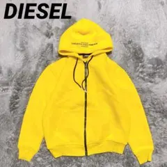 DIESEL ディーゼル パーカー ロゴ イエロー