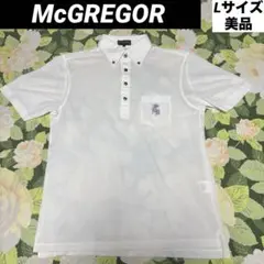 美品【値下げOK】M'cGREGOR ポロシャツ L ホワイト　胸ポケット刺繍