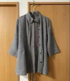 ギンガムチェック　ブラウス