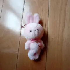 ウサギのぬいぐるみキーホルダー