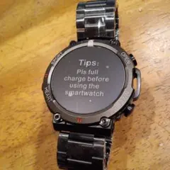 ブラックメタルバンド　LIGE　スマートウォッチ 軍用規格 日本語対応 通話機能