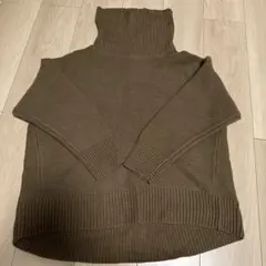 GLOBAL WORK タートルネックニット　ブラウン